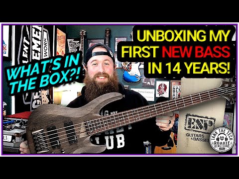 Unboxing my first NEW BASS in 14 years! [ESP LTD B-205SM Reaction/Review]