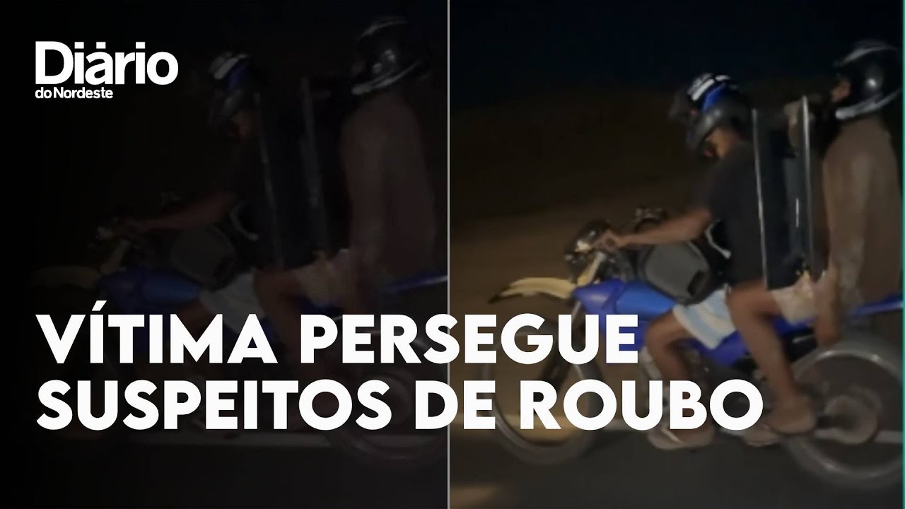 Imagem da notícia VÍDEO: Vítima de assalto persegue suspeitos de roubar televisão em Camocim