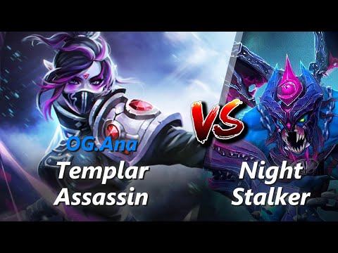 Ana safelane Templar Assassin vs Night Stalker/Doom | First 10 minutes