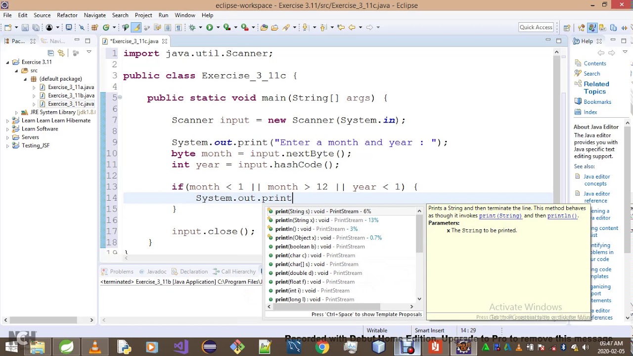 Introduction To Java Programming   Exercise 3 11c