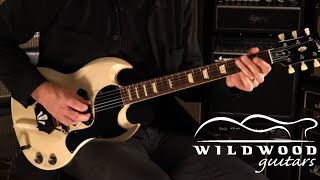 Video thumbnail for Gibson Custom Shop Brian Ray "White Fox" 1962 SG Junior  •  SN: BR1124 by Wildwood Guitars