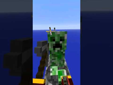 Skyblock VR 1v1 a creeper #minecraft #skyblock #vivecraft