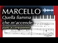 B. Marcello: Quella fiamma che m'accende (Cecilia Bartoli) in 7 tonalities, solo piano accompaniment