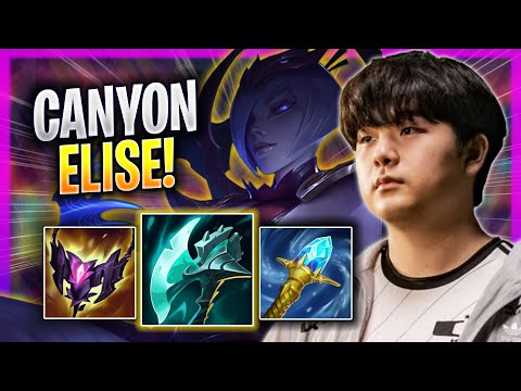 CANYON INTENSE GAME WITH ELISE! - DK Canyon Plays Elise JUNGLE vs Taliyah! | Season 2023