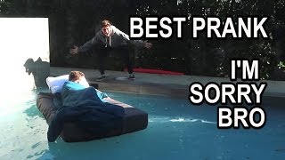 WAKING UP IN A POOL!! (PRANK)