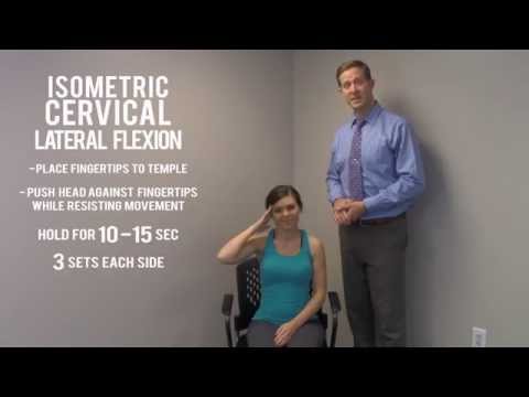 Keith Clinic - Strengthening Exericise #4 - Iso Cervical Lateral Flexion