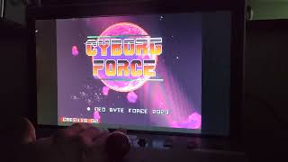 Neo Geo MVS Cyborg Force 2023: Actual Hardware Gameplay