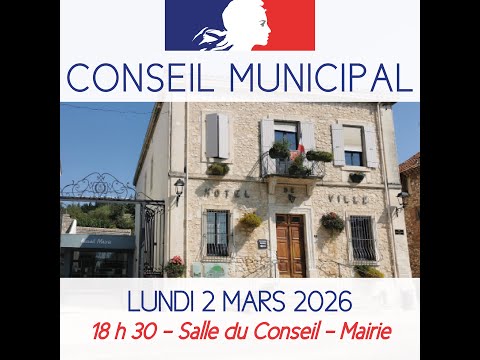 Conseil municipal du 2 mars 2026