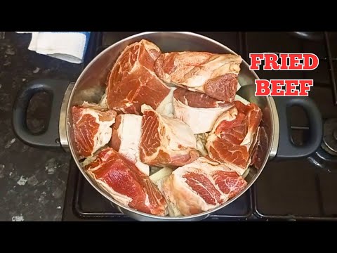 BEST WAY TO MAKE FRIED BEEF | HOW TO FRY BEEF AT HOME | FRIED MEAT FROM SCRATCH