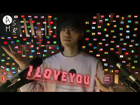 ASMR│Mouth sound &Hand movement &Trigger Word in 45 Different Languages🌎世界中の言語でマウスサウンド&ハンドムーブメント🌎囁き声