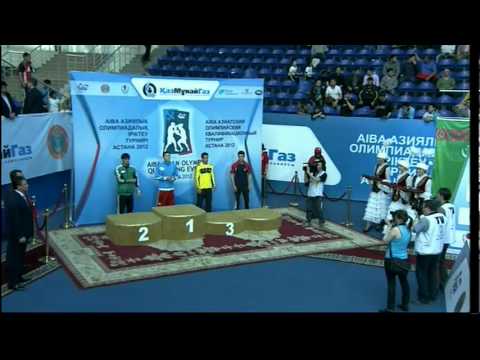 Light Welter (64kg) Final - Yeleussinov vs Hudayberdiyev - 2012 AIBA Asian Olympic Qualifying Event