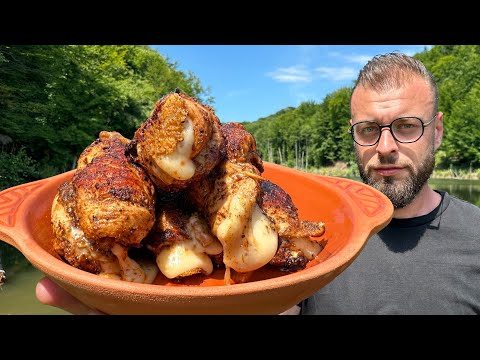 Rolovana piletina punjena sirom u umaku. Brz recept za 10.