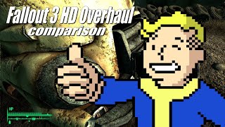 Fallout 3 HD Overhaul comparison on off