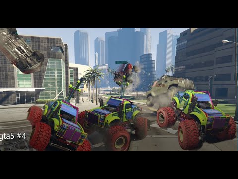 $3,000,000 MONSTER TRUCK TROLLING! RUNNING OVER PEOPLE! | GTA5 THUG LIFE #4