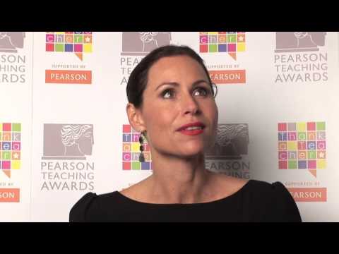 Minnie Driver thanks her teachers