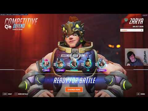 Overwatch Rank #1 Zarya DOMINATE IN RANKED - 21K DMG! HARBLEU ZARYA