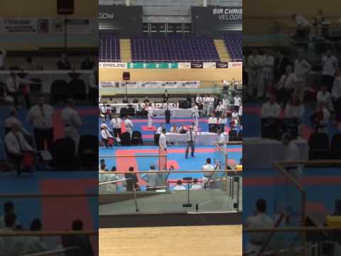 Cameron Scobie JKS World Championships 2016  Final Under 22 Kumite and Champion