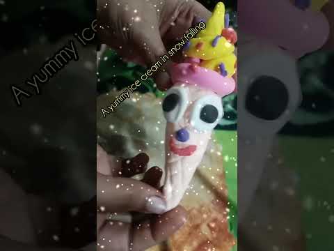 Craft with China clay a yummy ice cream