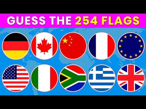 Guess All 254 World Flags 🌍 🚩/ Only 3 Seconds per Flag!⏰🏆