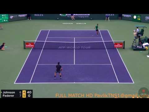 Federer SABR vs Johnson R3 Indian Wells 2017
