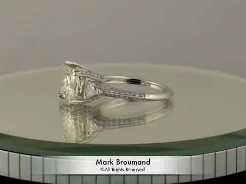 4.02ct Princess Cut Diamond Engagement Anniversary Ring- Mark Broumand
