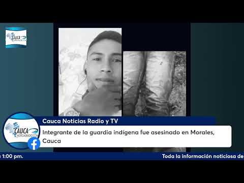 Integrante de la guardia indígena fue a$3$1nado en Morales, Cauca