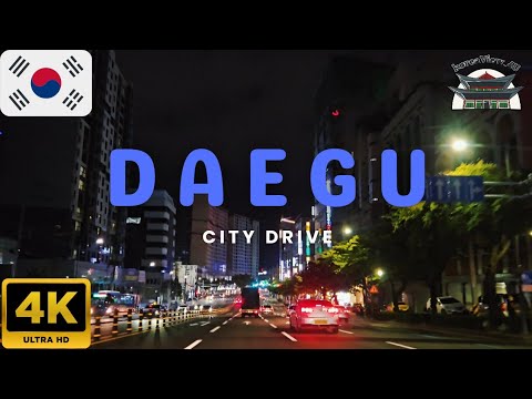 [4K] Driving from 83 Tower to Downtown Daegu: Exploring the City’s Sights