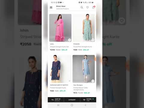 Online purchase  method  in Ajio ( Reliance trends)