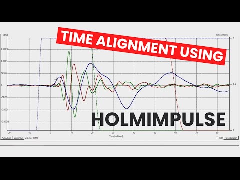 Time alignment using impulse response with HOLMImpulse