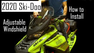 How To Install Adjustable Windshield Ski-Doo XRS 900 Ace Turbo 2020