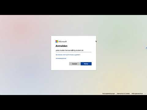 erster Login bei Teams/Office365