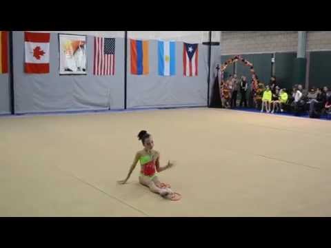 Elizabeth Savchenko. RG. Rope. Las Vegas Invitational, 16.01.2015.