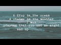 Ron Pope | A Drop In The Ocean (Official Lyric Video)