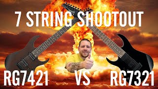 Video thumbnail for 7 STRING SHOOTOUT - Ibanez RG7321 VS Ibanez RG7421 by Tommie Swamp