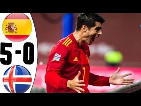 Spain vs Iceland 5-0 Highlights & All Goals 2022