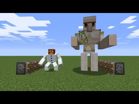 Mutant  Iron  Golem + Mutant  Snow  Golem = ??? #minecraft #meme  #memes