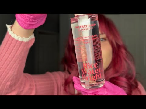 ASMR PINK SPA FOR SLEEP 🌸🕯️full skincare treatment • satisfying layered sounds for tingles ✨