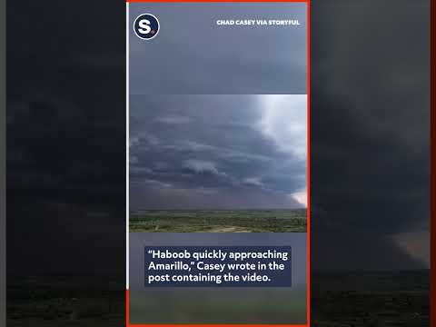 Storm Chaser Captures Massive Dust Storm Outside Amarillo