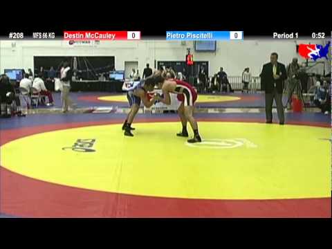 Schultz MFS 66 KG Champ. Round 1: Destin McCauley (Sunkist Kids) vs. Pietro Piscitelli (Italy)