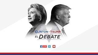 Clinton vs. Trump: El debate presidencial en español