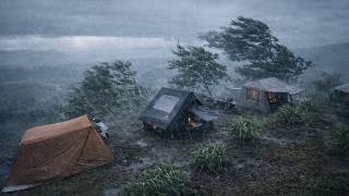 Download lagu ⛈️ Surviving a Rainstorm in Our Luxury Tent 🌪️ Camping in Heavy Rain mp3