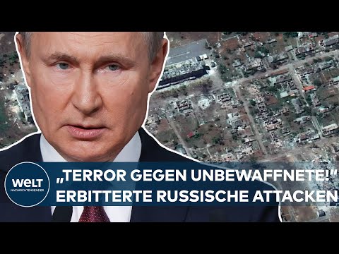 PUTINS KRIEG: "Terror gegen Unbewaffnete!" Heftige russische Attacken in der Ostukraine