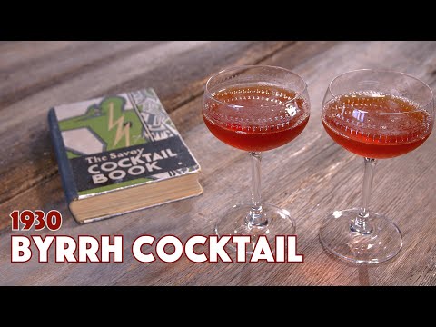 1930 Byrrh Cocktail Recipe - Cocktails After Dark - Savoy Cocktail Book - Glen And Friends Cooking