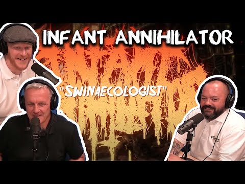 Office Blokes React | Infant Annihilator - SWINAECOLOGIST Lyric Video (REACTION!!)