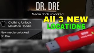 All 3 New USB Stick Locations GTA 5 Online - Unlock New Clothing & Music | Contract DLC