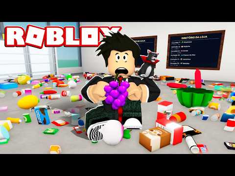 LOKIS NA BAGUNÇA DO SUPERMERCADO | Roblox - Clean the Supermarket