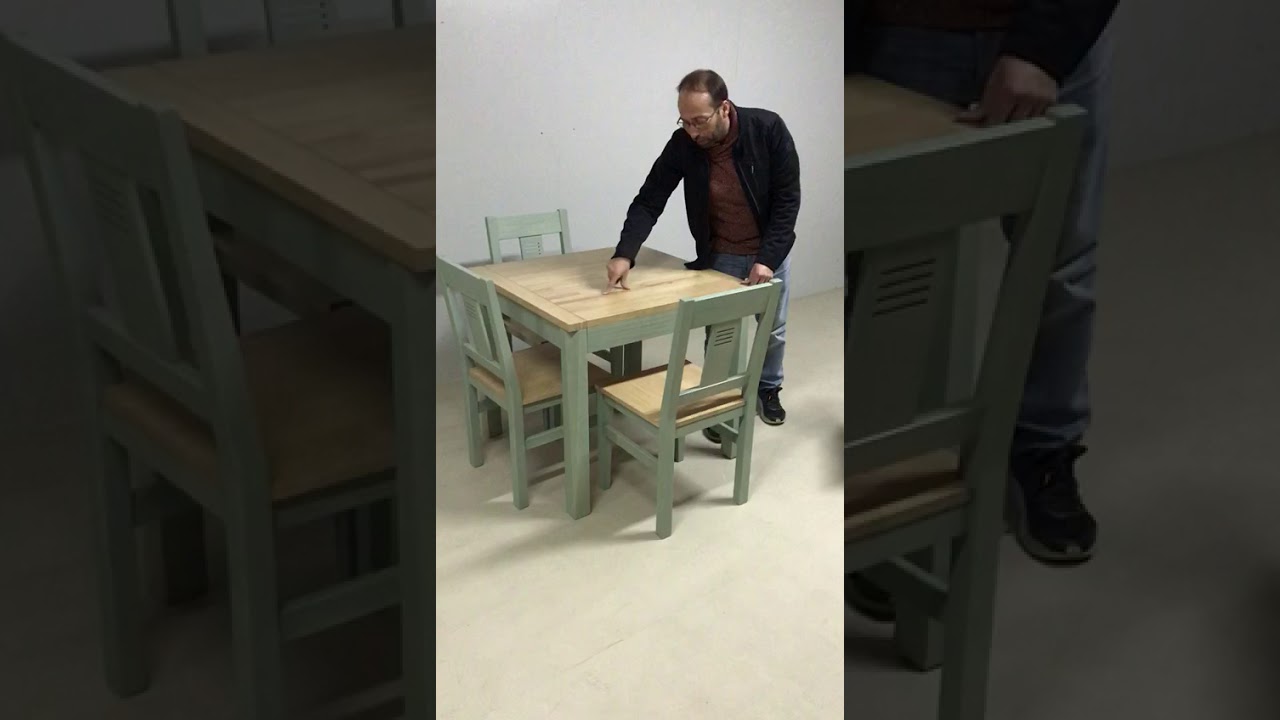 MESA MADERA MACIZA PINO FINGER EXTENSIBLE