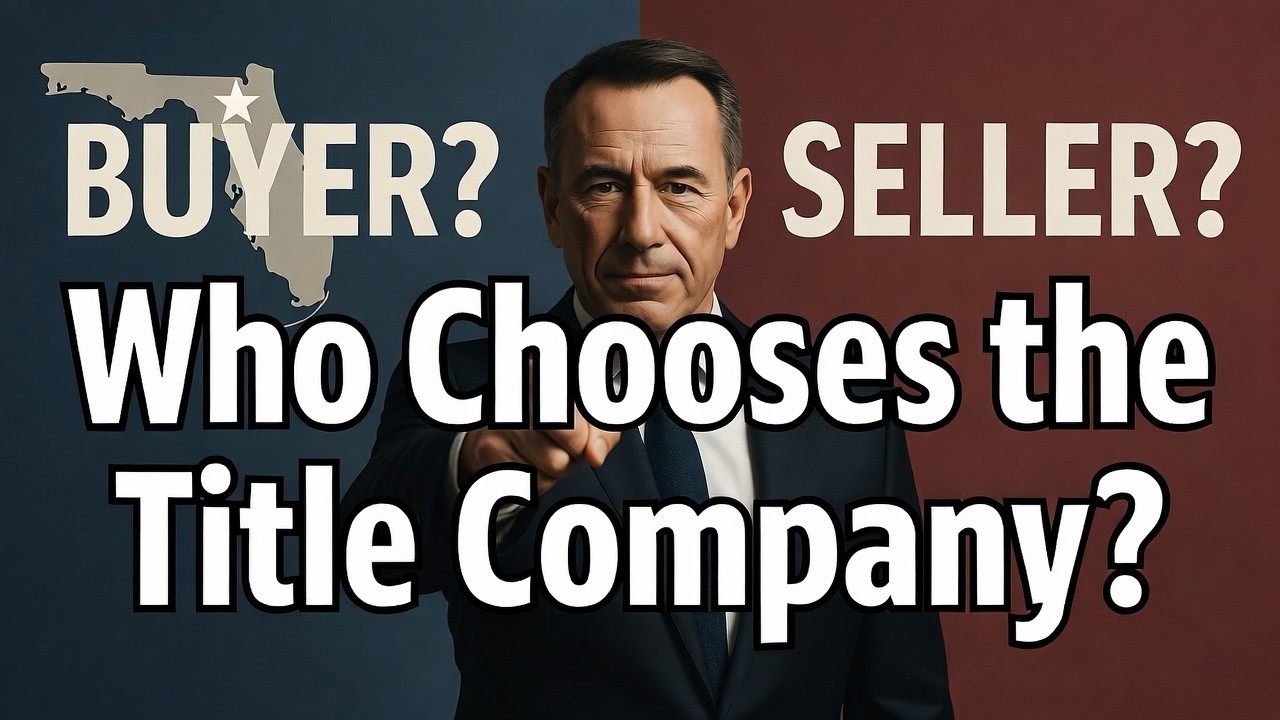 Who Chooses the Title Company in Florida Real Estate Transactions?