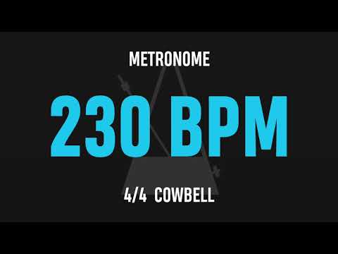 230 BPM 4/4 - Best Metronome (Cowbell)