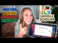 Use Google Scholar For Academic Research Google Scholar Search Tips Tricks